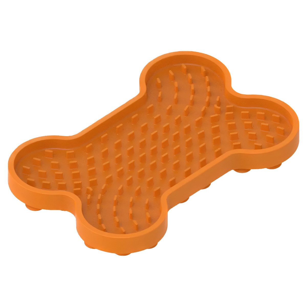 all for paws Antischlingnapf Leckmatte Knochen/Tasty Bone Lick Mat orange