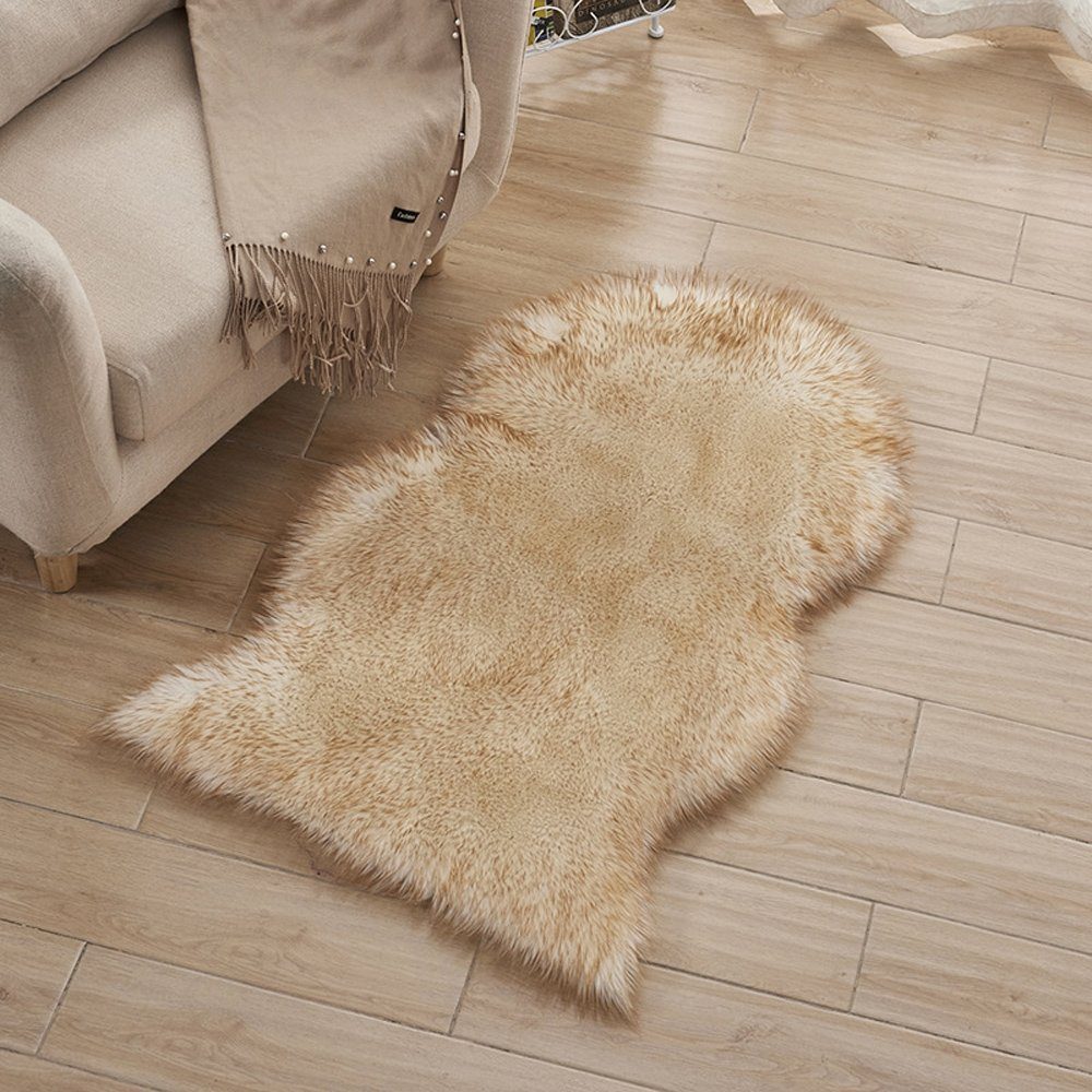 BTTO TEPP Hochflor-Teppich Fellteppich,Kunstfell,Weich,Hochflor Shaggy Tepp günstig online kaufen