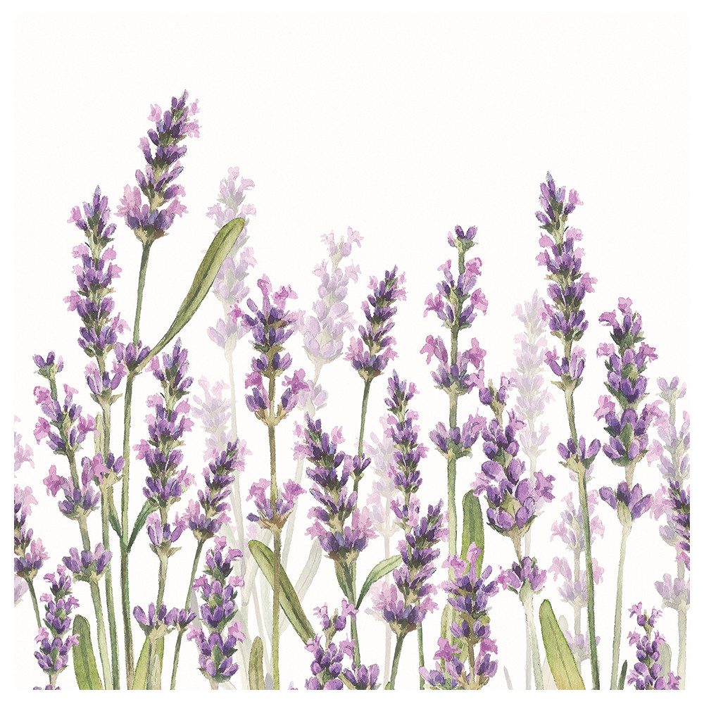 Ambiente Papierserviette Lavendelblüten, (20 St), 33 cm x 33 cm