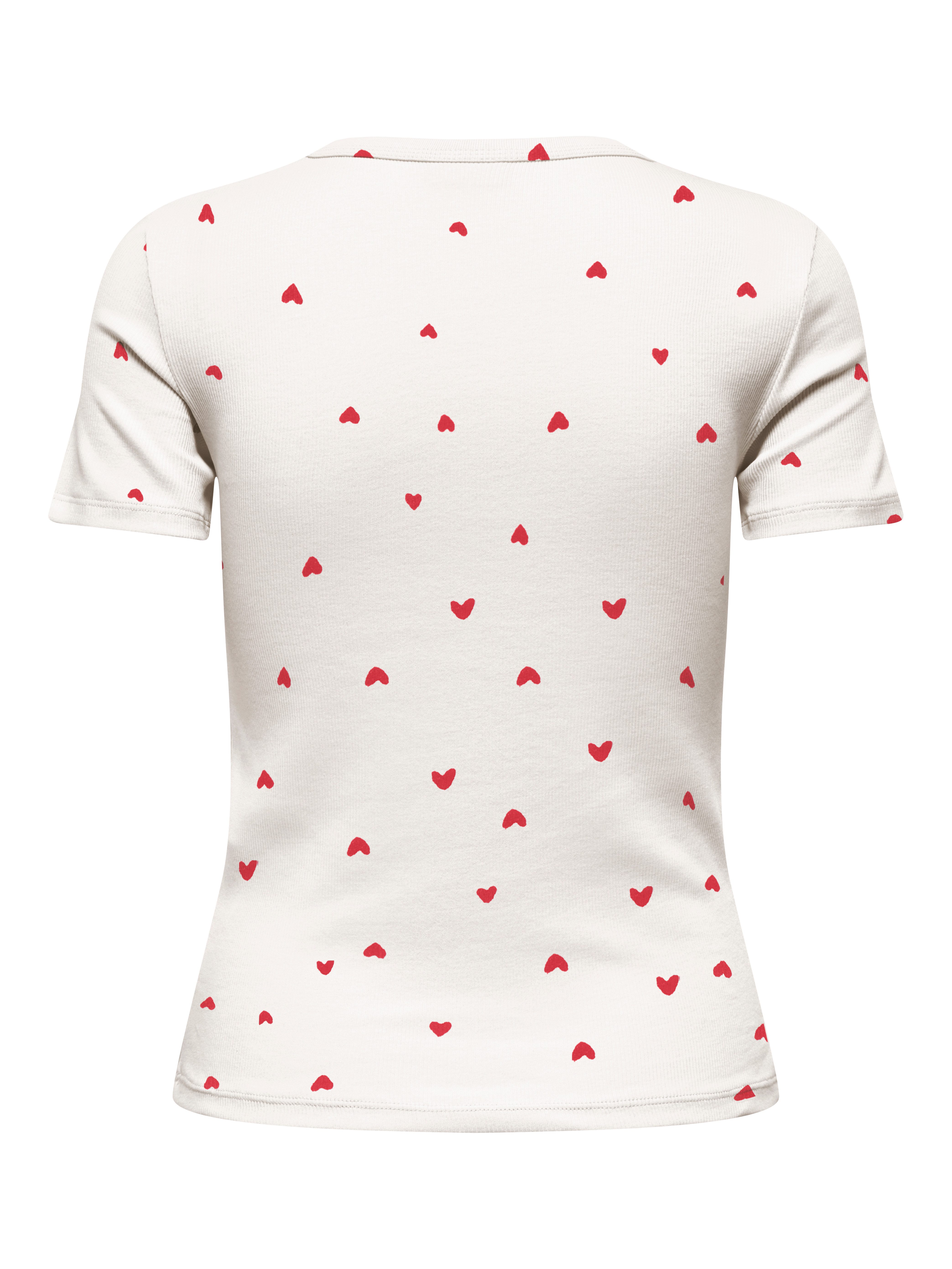 JDY Kurzarmshirt JDYLUCKY S/S O NECK TOP JRS DIA