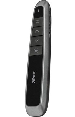 Trust Bato Wireless Laserpointer Drahtlose Präsentationshilfe Fernbedienung Presenter (kabellos, 3 PowerPoint-Funktionen, Funkreichweite 15m, USB-Empfänger)