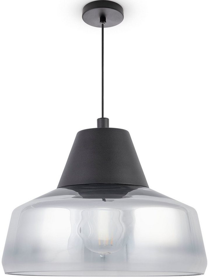 Paco Home Pendelleuchte DIARA, ohne Leuchtmittel, Glas Esszimmer Lampe  Hängeleuchte Modern Vintage Industrial E27
