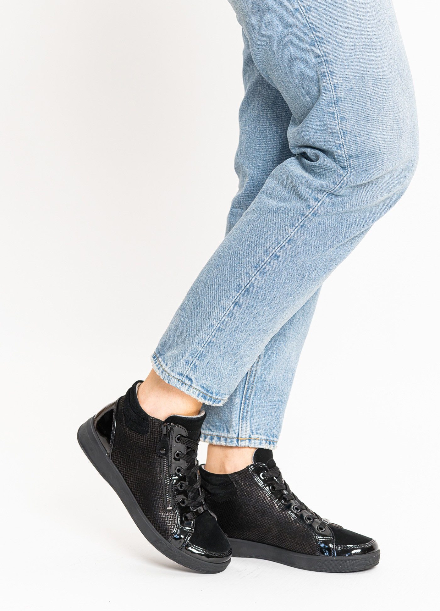 Ara ROM Sneakerboots Hightop Sneaker, Schnürboots in Bequemweite G (weit) günstig online kaufen