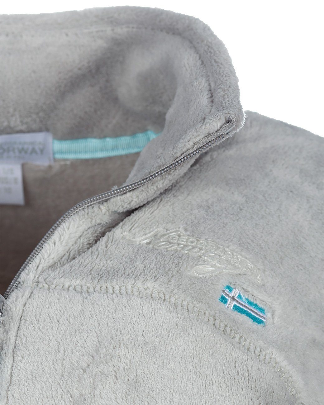 Geographical Norway Fleecejacke Damen Regular Fit Jacke baupaline Markantes Design mit Logo-Details auf Brust und Ärmel – Bild 5 von 5