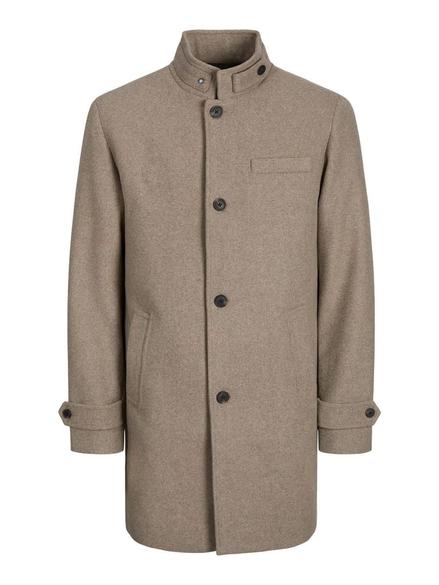 Jack & Jones Parka Jack & Jones Mantel Melton Coat Wollmantel Kurzmantel