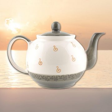 Mila Teekanne Mila Keramik-Teekanne Oommh Katze Pure ca. 1,2 Liter, 1,2 l, (Set)