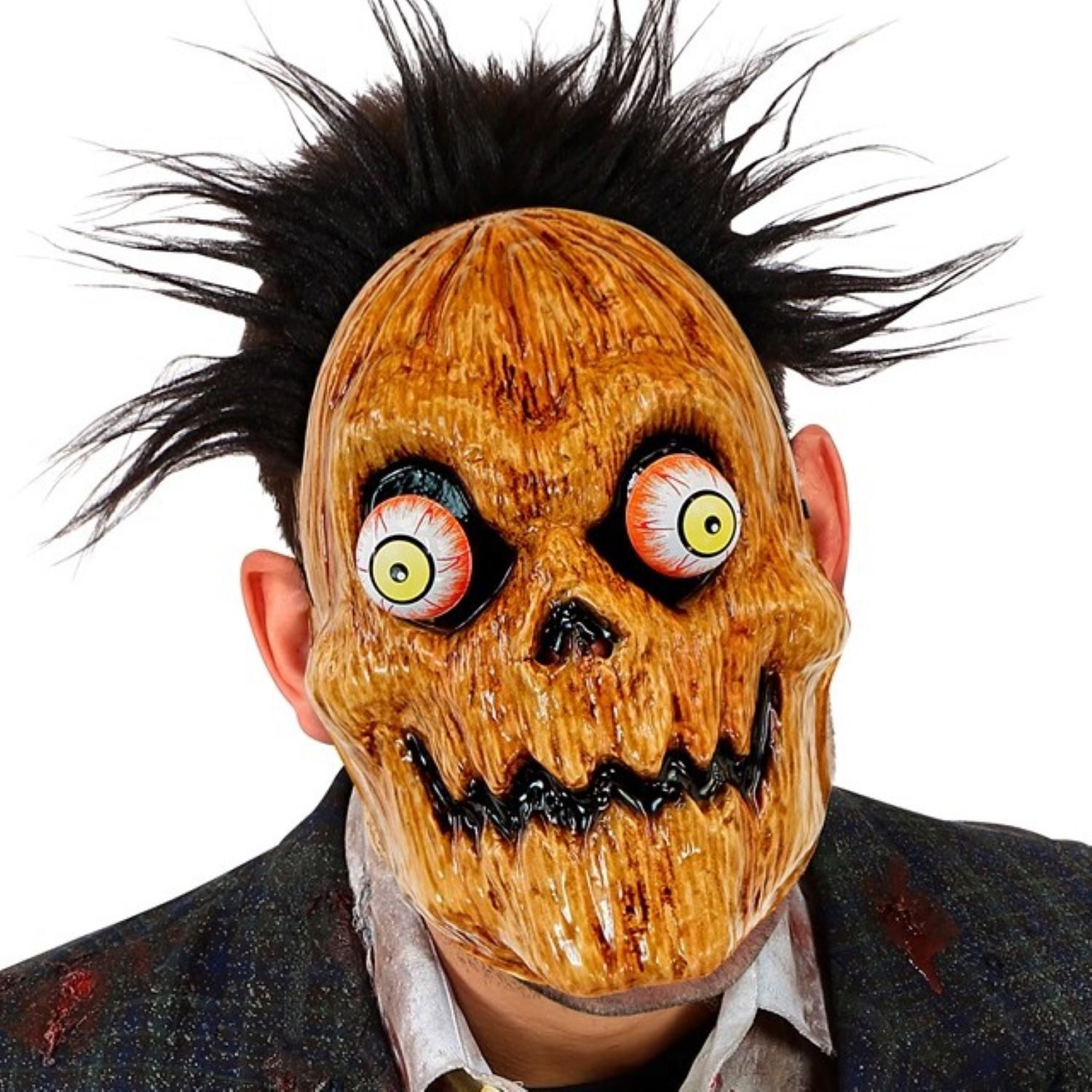 Widmann S.r.l. Verkleidungsmaske Maske Horror 'Kürbis mit Wackelaugen'