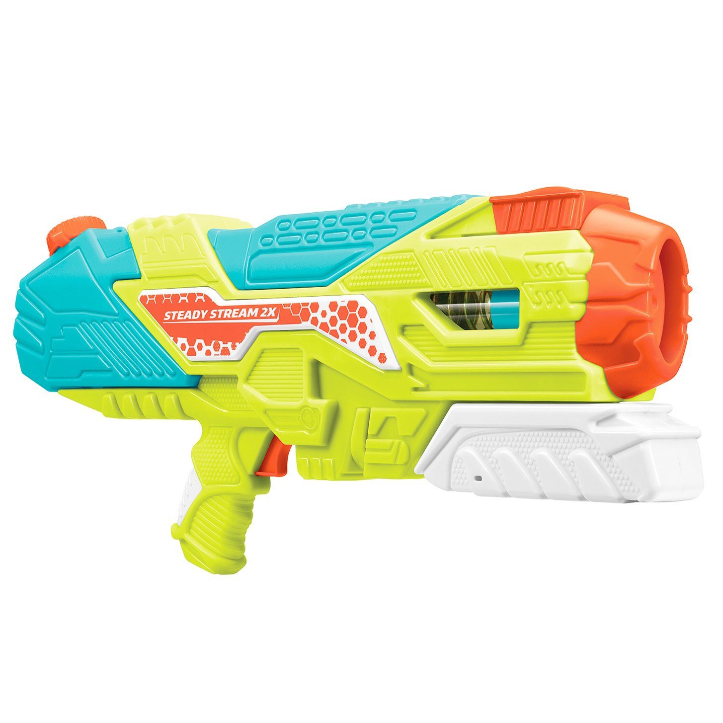 Buzz Bee Toys Wasserpistole BuzzBee Steady Stream 2X, Wasserblaster mit kontinuierlichem Wasserstrahl