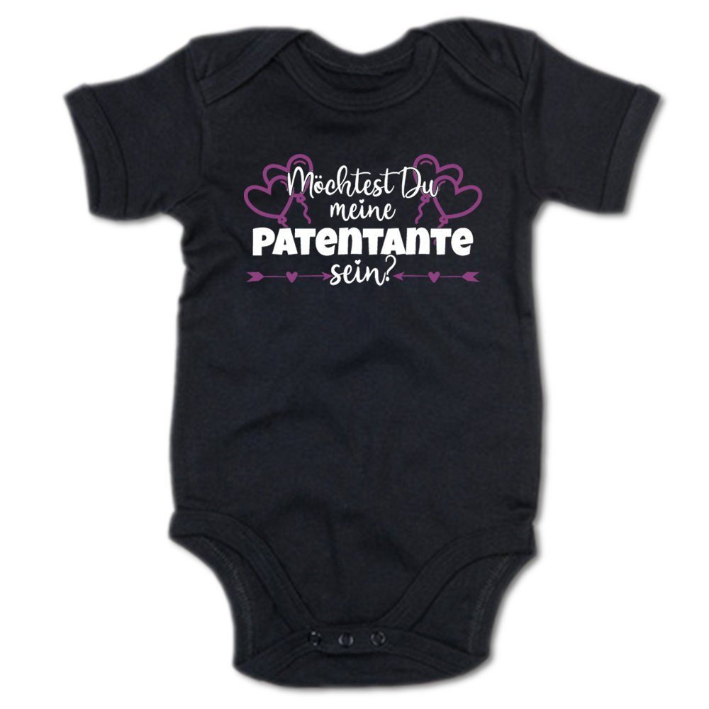 G-graphics Kurzarmbody Möchtest Du meine Patentante sein? Baby Body mit Spruch / Motiv / Aufdruck • für/von Tante & Onkel