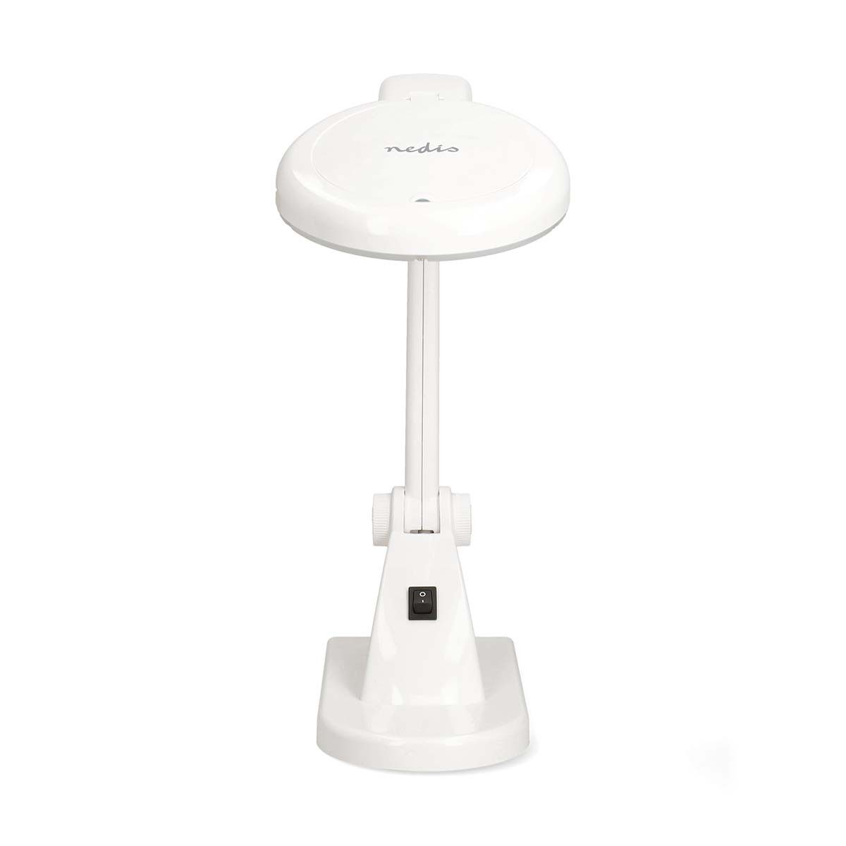 Nedis Handlupe MAGLE1WT, 1-tlg., LED-Beleuchtung, flexible Arm und Linse, ideal für Detailarbeiten