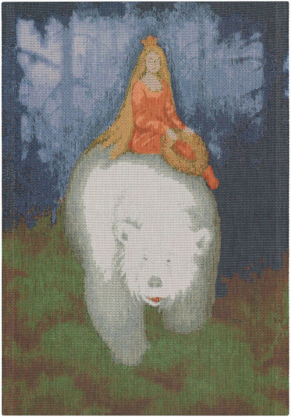 EKELUND MASTER WEAVERS 1692 Geschirrtuch Küchenhandtuch S-Kvitebjörn 599 35x50 cm, (1-tlg., 1 x Geschirrtuch), Pixel gewebt (6-farbig)