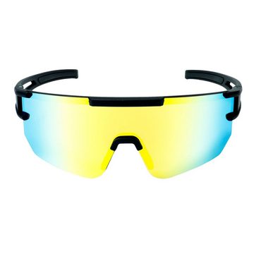 YEAZ Sportbrille SUNSPARK sport-sonnenbrille black/golden green, Guter Schutz bei optimierter Sicht