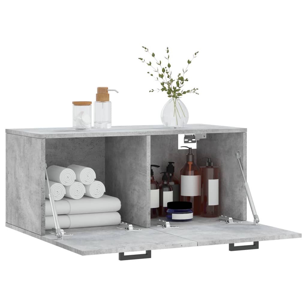 vidaXL Hängeschrank Wandschrank Betongrau 80x36,5x35 cm günstig online kaufen