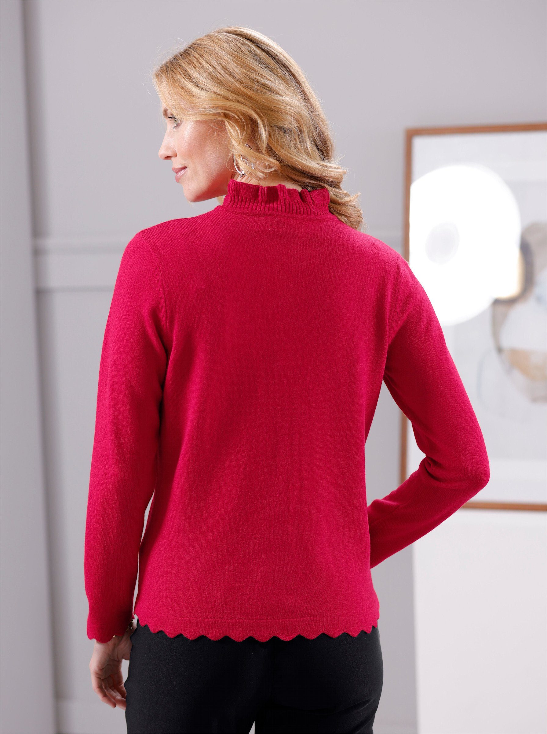 Sieh an! Strickpullover Stehkragenpullover . günstig online kaufen