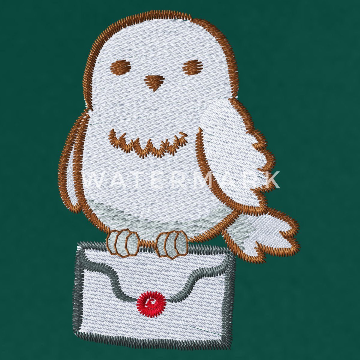 Spreadshirt T-Shirt Harry Potter Hedwig Mit Briefumschlag Stick Relaxed Fit Unisex T-Shirt (1-tlg)