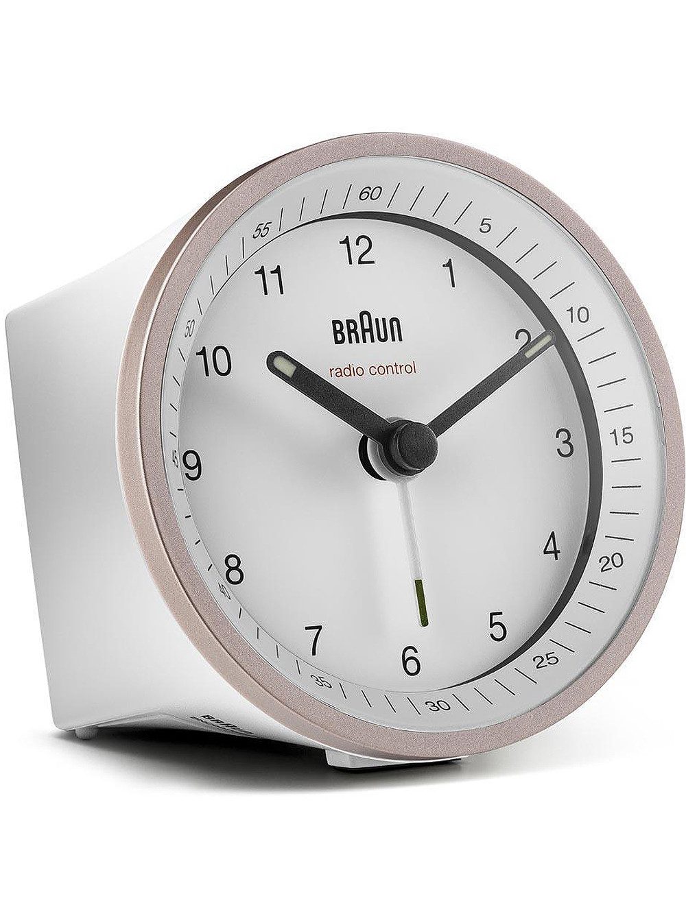 Braun Wecker Braun BC07PW-DCF Klassik Funkwecker Crescendo-Alarm,Schlummerfunktion
