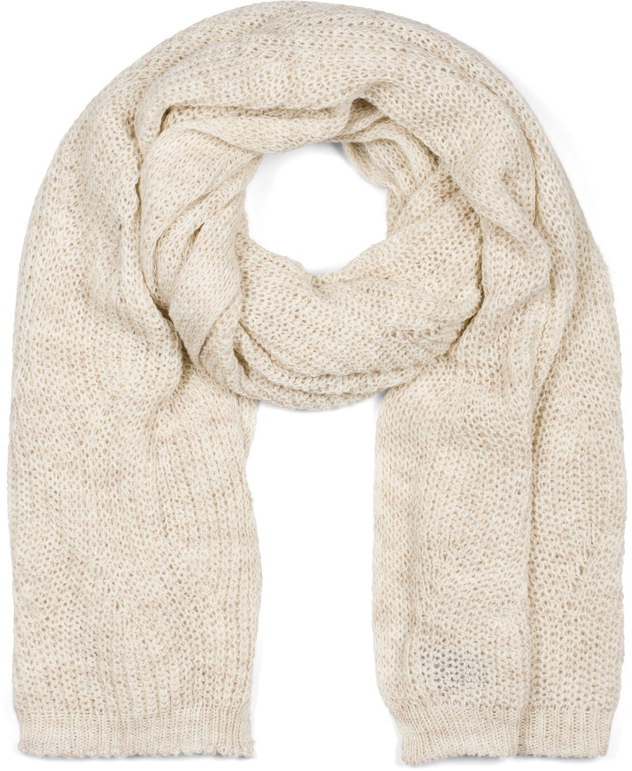styleBREAKER Strickschal Strick Schal mit Wellenmuster, günstig online kaufen