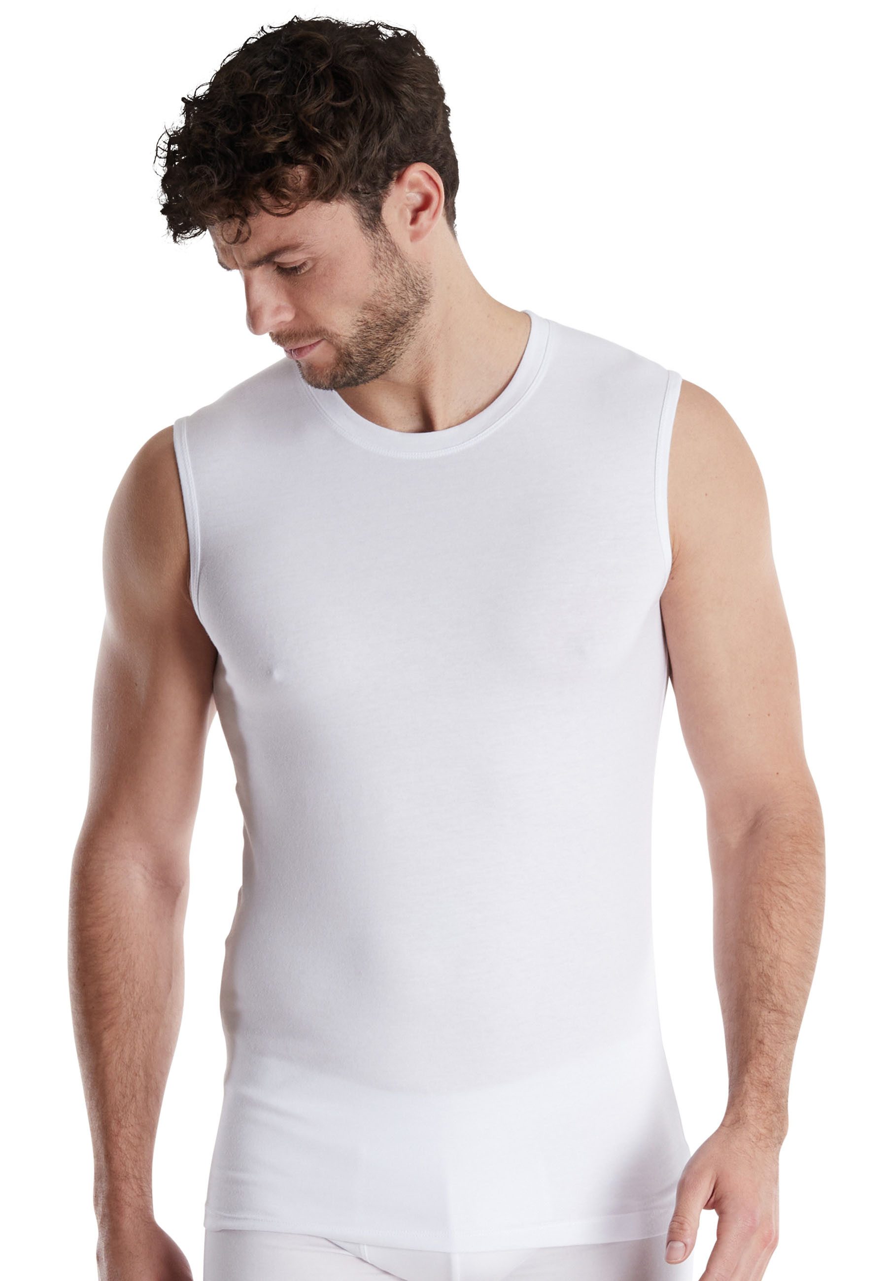 GÖTZBURG Unterhemd GÖTZBURG Herren Unterhemd weiß uni (1-St) günstig online kaufen