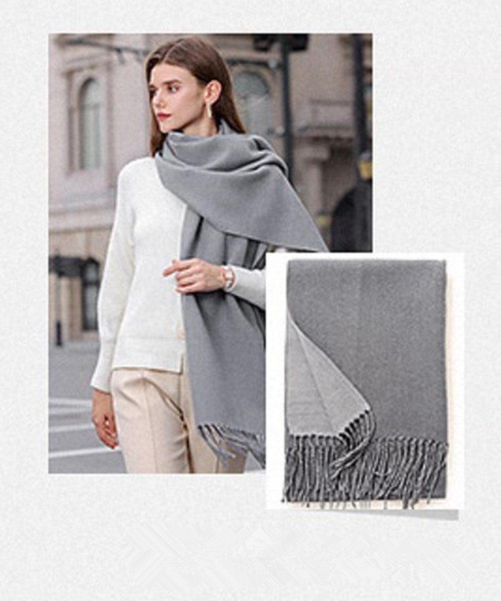 gray02 verschiedenen Modeschal Damen Damen Farben für Halstuch Poncho Geschenk in Frauen Schal,kuschelweich,Winter Qualität,Neuer Schal XDeer Stil,