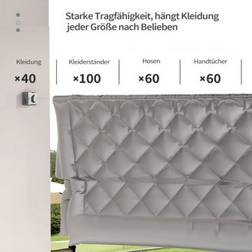 MAGICSHE Wand-Wäscheleine 5.1m Einziehbares Wäschetrocknungsseil, Wäscheleine für den Innenbereich