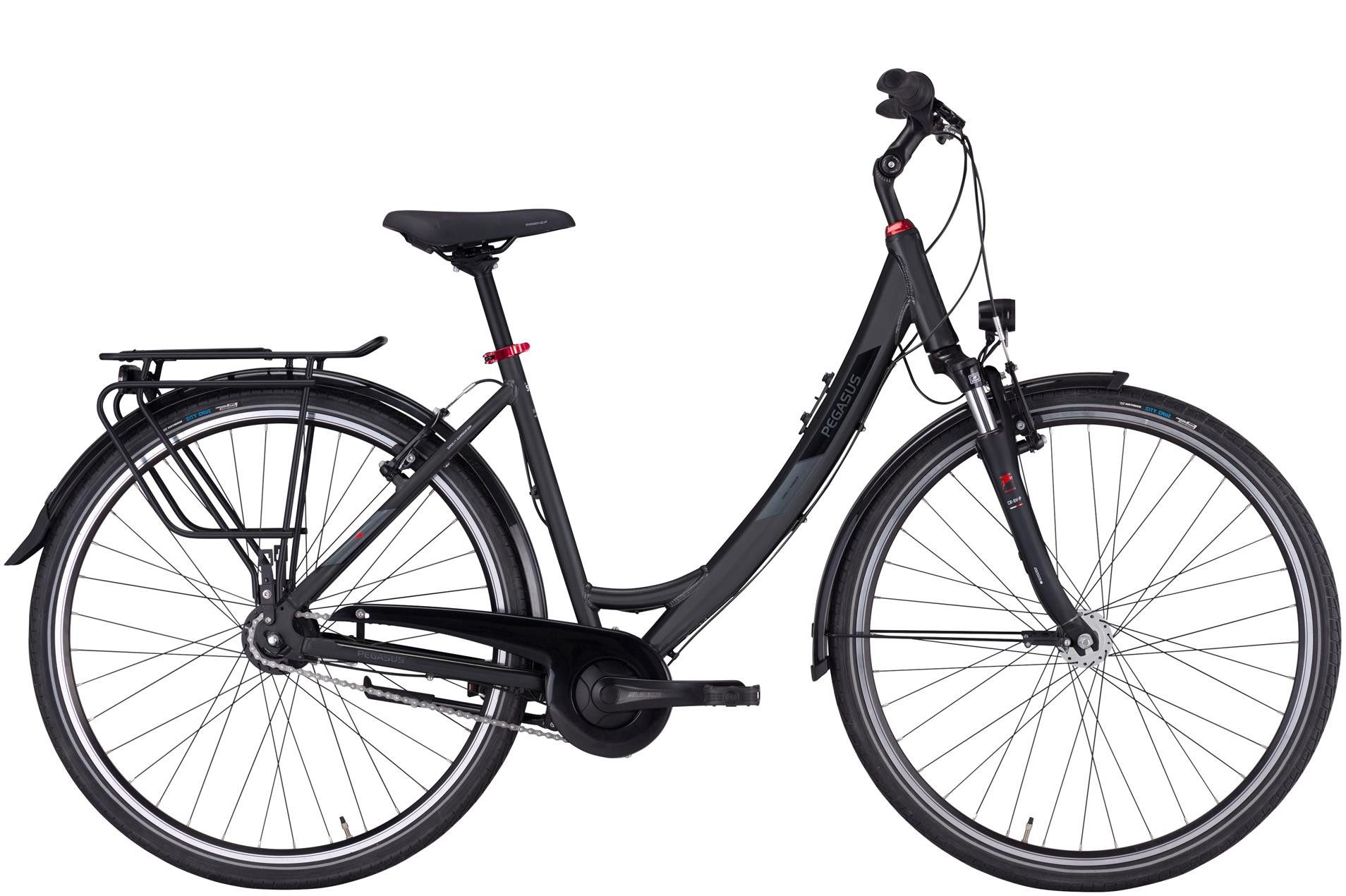 Pegasus Cityrad Pegasus Solero SL 7 Damen schwarz 2025, 7 Gang Shimano Nexus SG-C3001, Nabenschaltung