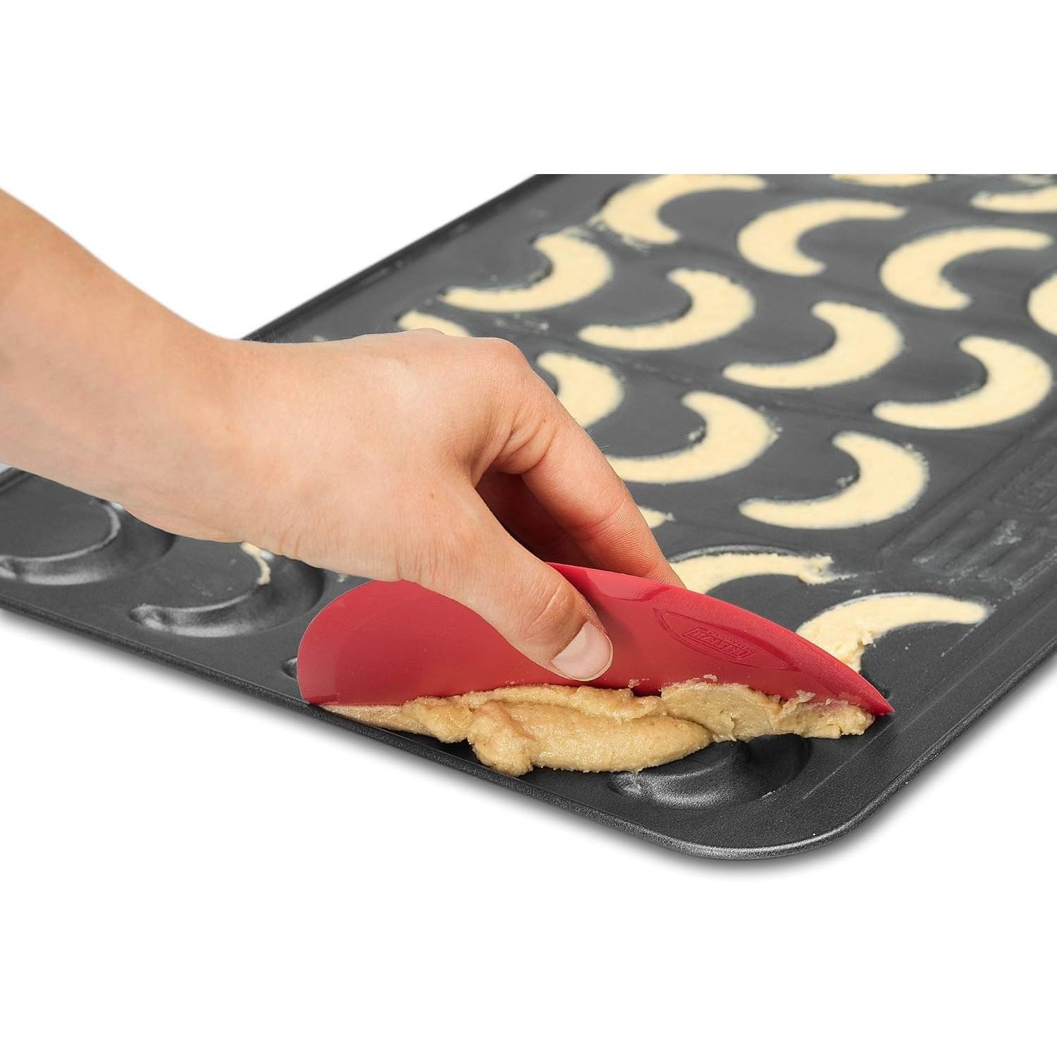 Kaiser Backformen Backform KAISER X-mas Vanillekipferl Backblech, 42 x 29 cm