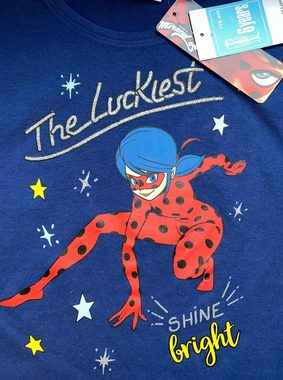 Miraculous - Ladybug T-Shirt Miraculous Ladybug T-Shirt blau, rot + grau Mädchen 3x Oberteile Gr.110 116 128 140 entspricht 5 6 8 10 Jahre