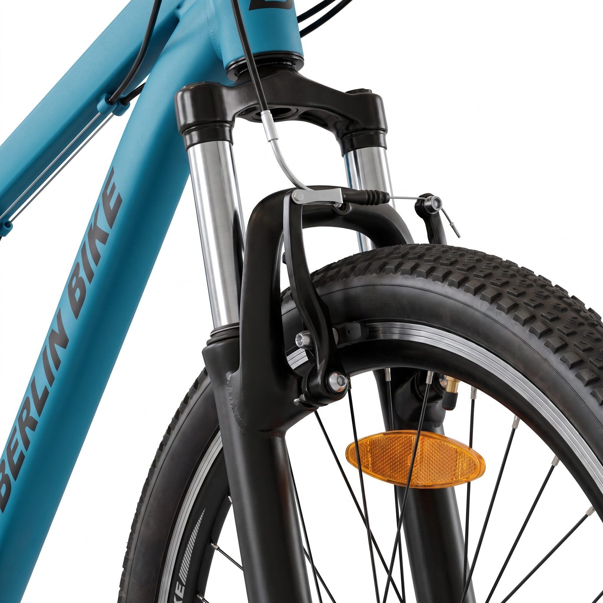 BERLIN BIKE Kinderfahrrad 24 Zoll Mountainbike, leichtes Aluminiumrahmen, 21 Gang Shimano RD-TY300/TY500 Schaltwerk, Kettenschaltung, (Aluminiumrahmen & V-Bremsen – leicht, stabil, sicher), mit 24"x 2,10" Luftreifen ideal für Gelände und Alltag