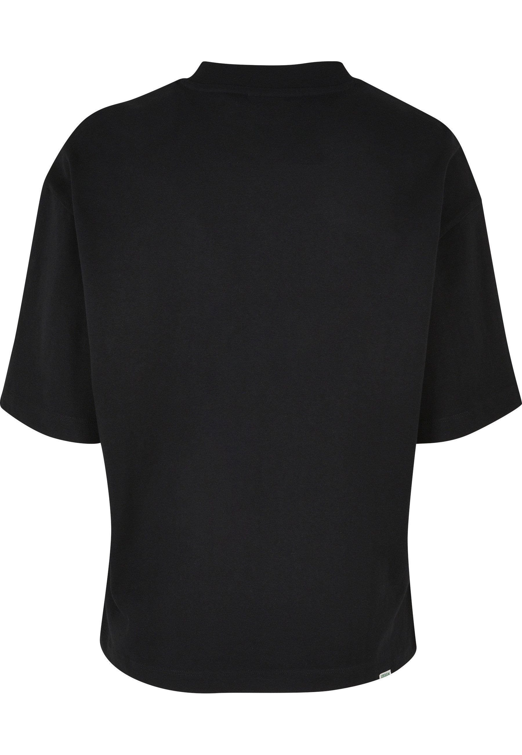 URBAN CLASSICS Kurzarmshirt Urban Classics Damen Ladies Organic Heavy Slit Tee (1-tlg)