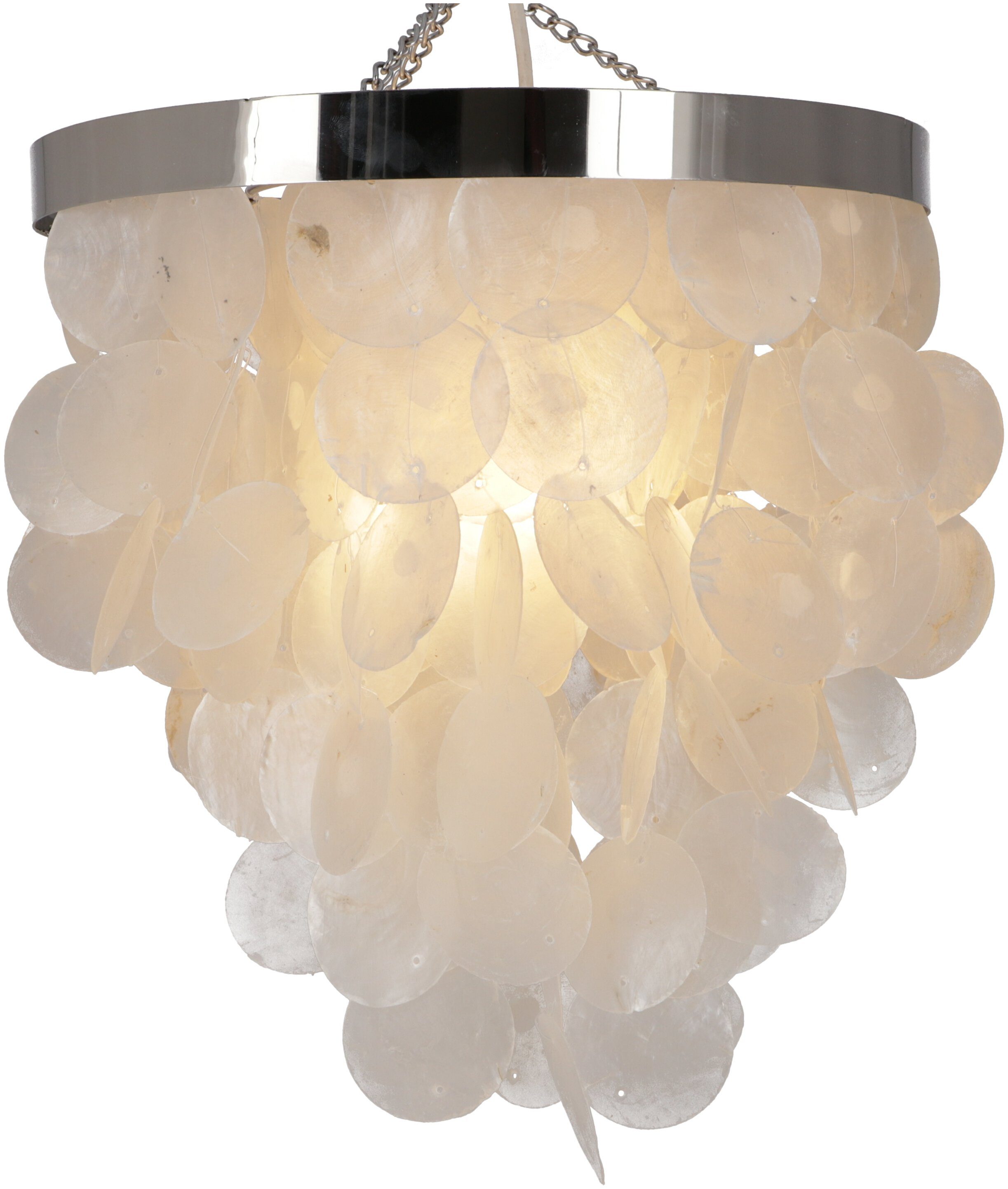 Guru-Shop Deckenleuchten Deckenlampe, Muschelleuchte aus hunderten.., Leuchtmittel nicht inklusive