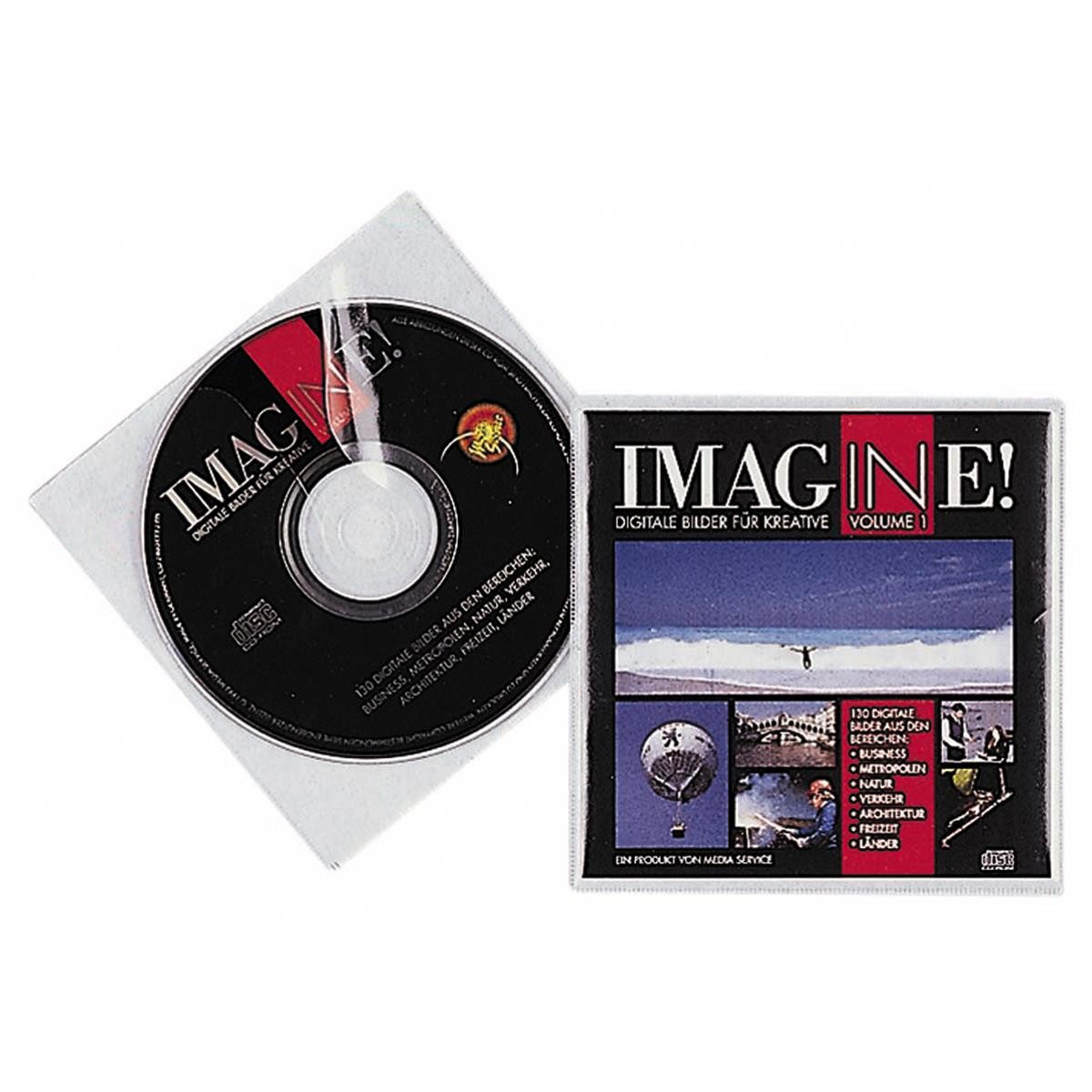 DURABLE CD-Hülle DURABLE CD-/DVD-Hlle COVER, fr 1 CD, PP, transparent