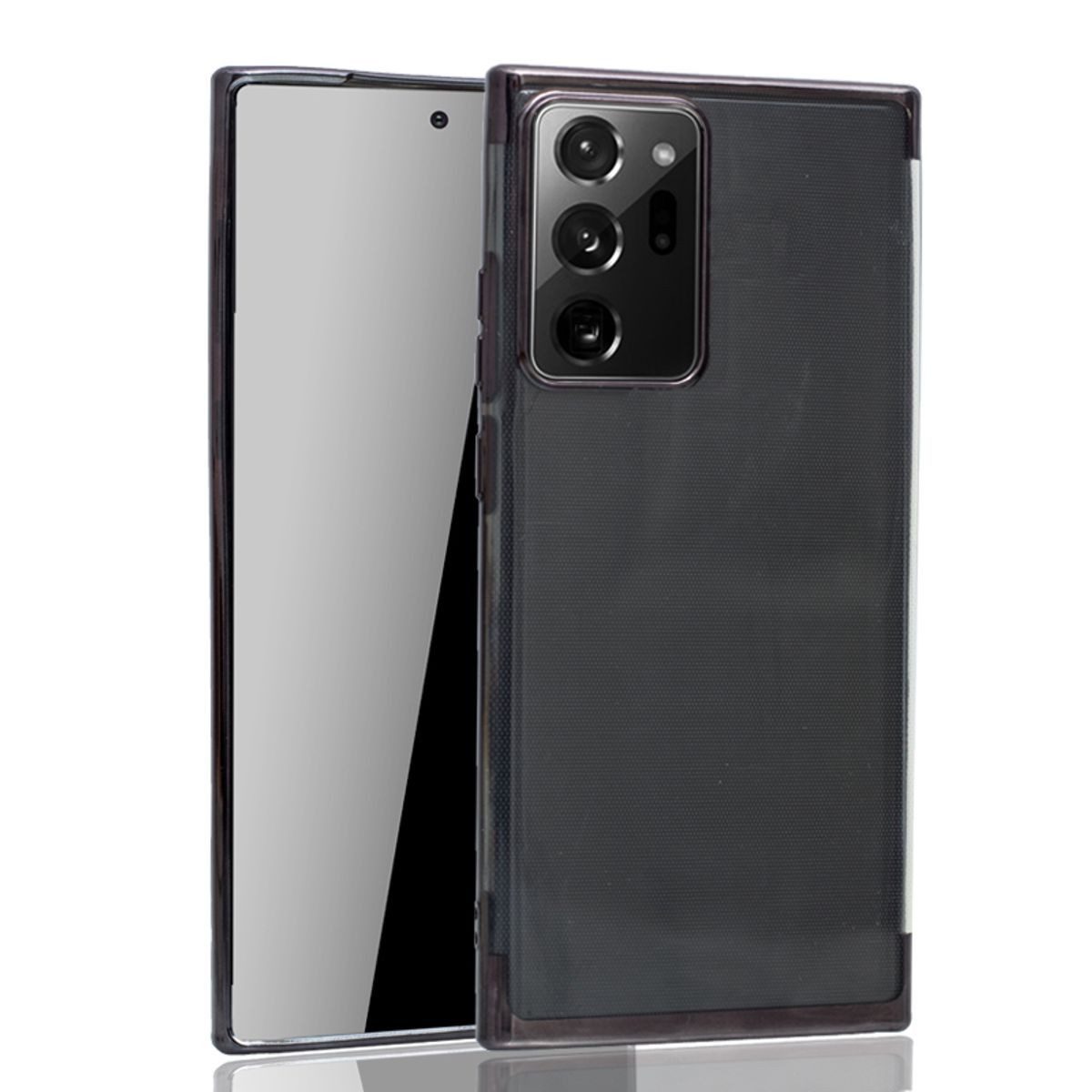 König Design Handyhülle Samsung Galaxy Note 20 Ultra, Samsung Galaxy Note 20 Ultra Handyhülle Bumper Backcover Schwarz