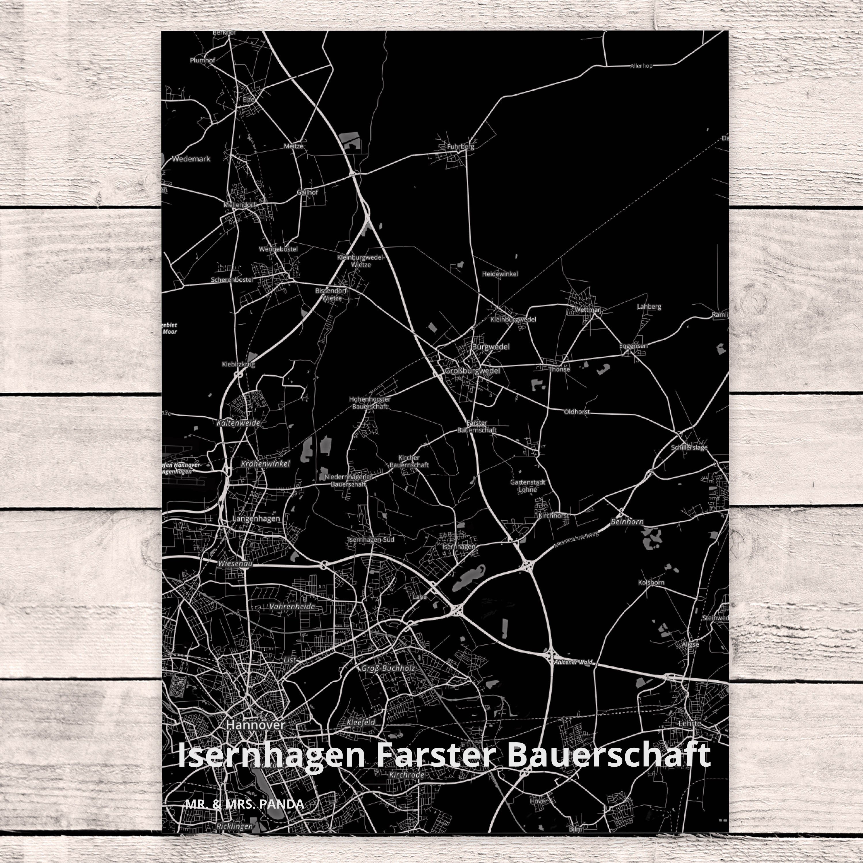 Mr. & Mrs. Geschenk, Stadt Dorf, Panda Isernhagen Stadt, Farster Städte, - Postkarte Bauerschaft