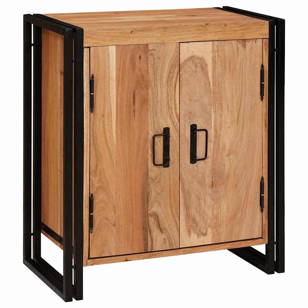 vidaXL Nachttisch Nachttisch Braun 66 x 35 x 76 cm Massivholz (1-St)