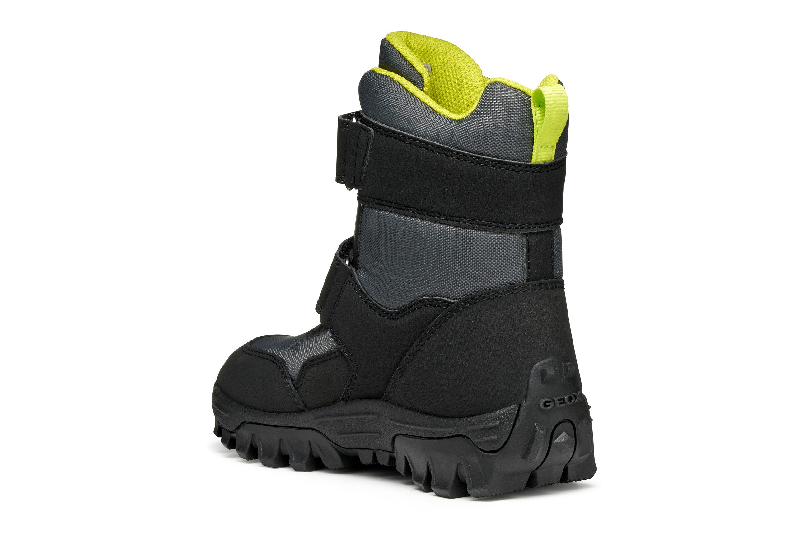 Geox J HIMALAYA BOY B ABX Winterstiefel Snowboots, Klettstiefel mit Warmfutter, Größenschablone zum Download