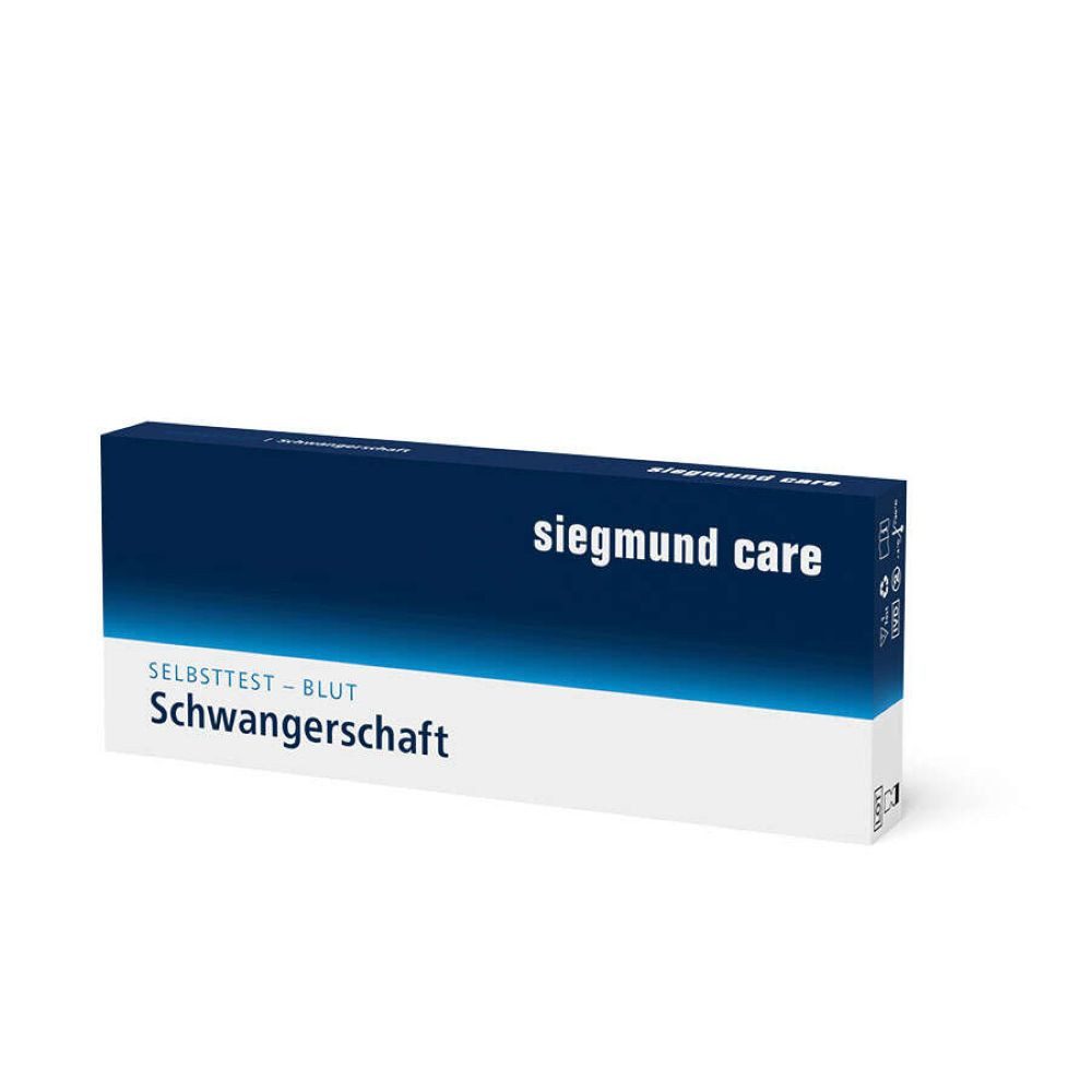 siegmund care Schwangerschaftstest Schwangerschaft Selbsttest (Blut), Dauer des Tests: 5-10 Minuten, 1-tlg., Genauigkeit 98 %