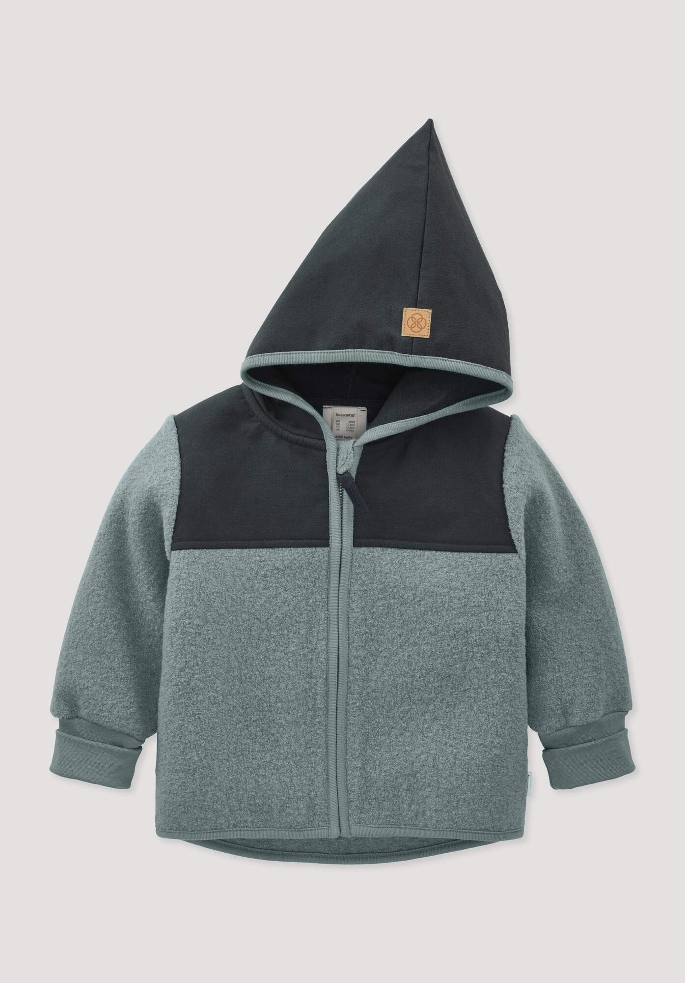 Hessnatur Walkjacke aus Bio-Merinowolle mit Softshell (1-St) aus Bio-Merinowolle mit Softshell – Bild 2 von 3