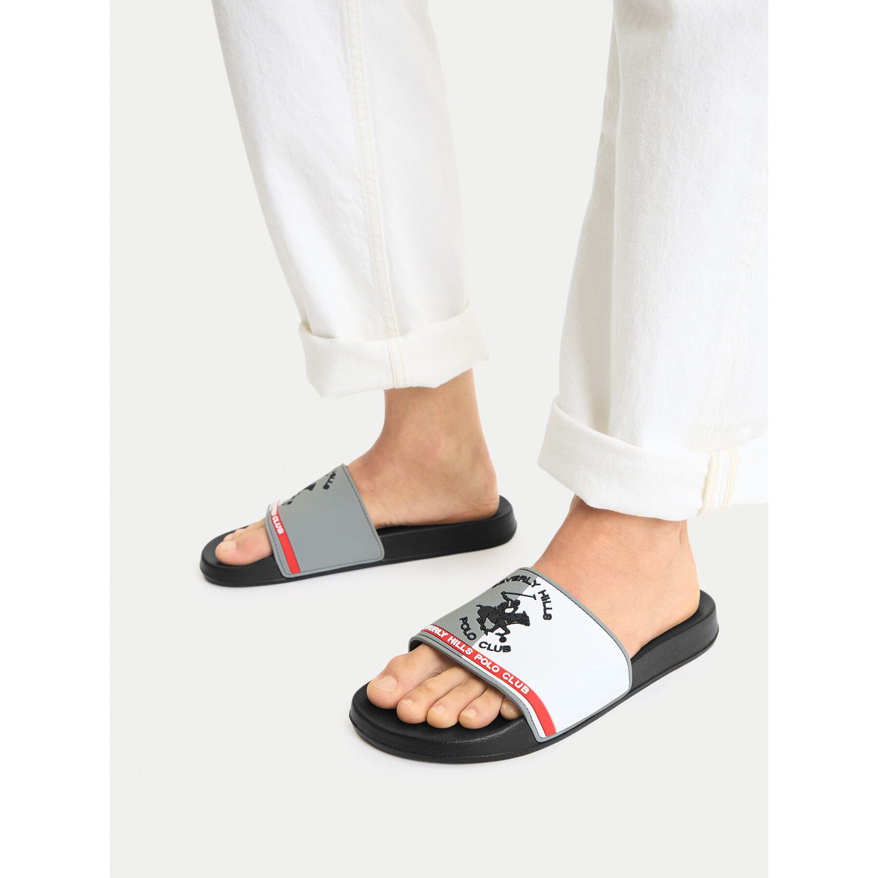 BEVERLY HILLS POLO CLUB Bunte Herren-Flip-Flops vom Beverly Hills Polo Club Badepantolette