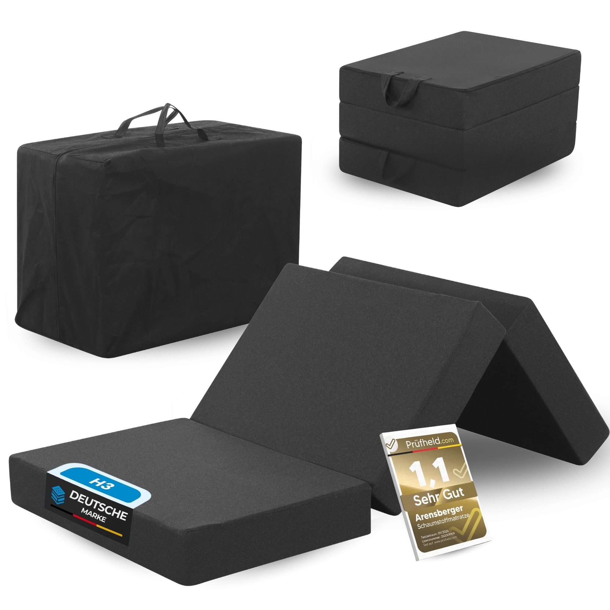 Klappmatratze Arensberger Amalia Gästebett Klappmatratze 90x200 cm, Arensbe günstig online kaufen