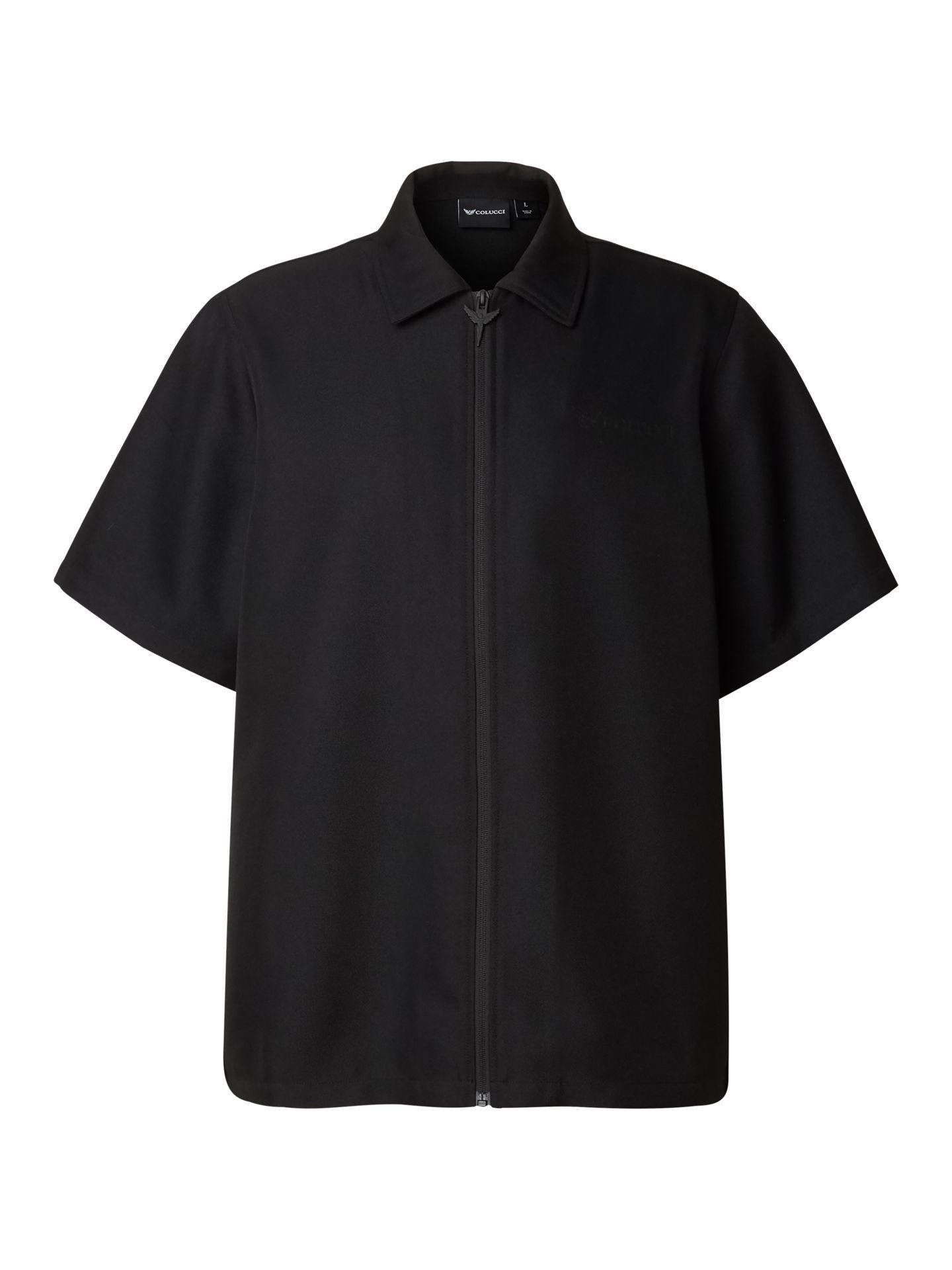 COLUCCI Kurzarmhemd Hemd Colucci Tech Logo Zip
