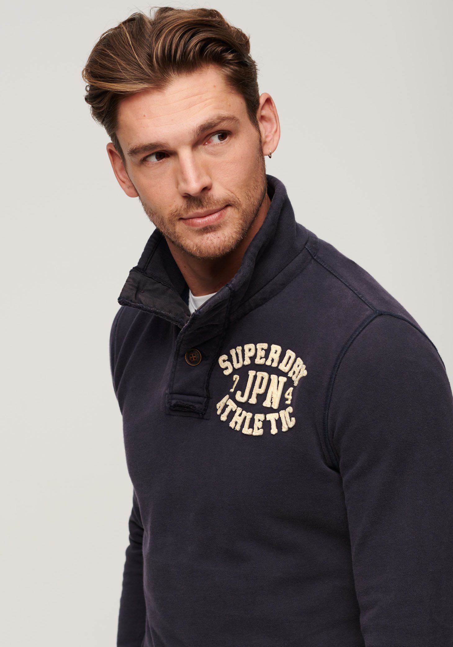 Superdry Sweatshirt Vintage Athletic Henley Jumper