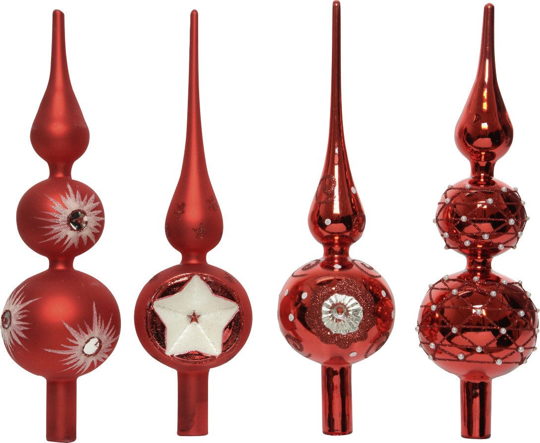 Kaemingk Christbaumschmuck Kaemingk Baumspitze weihnachtsrot 31 cm