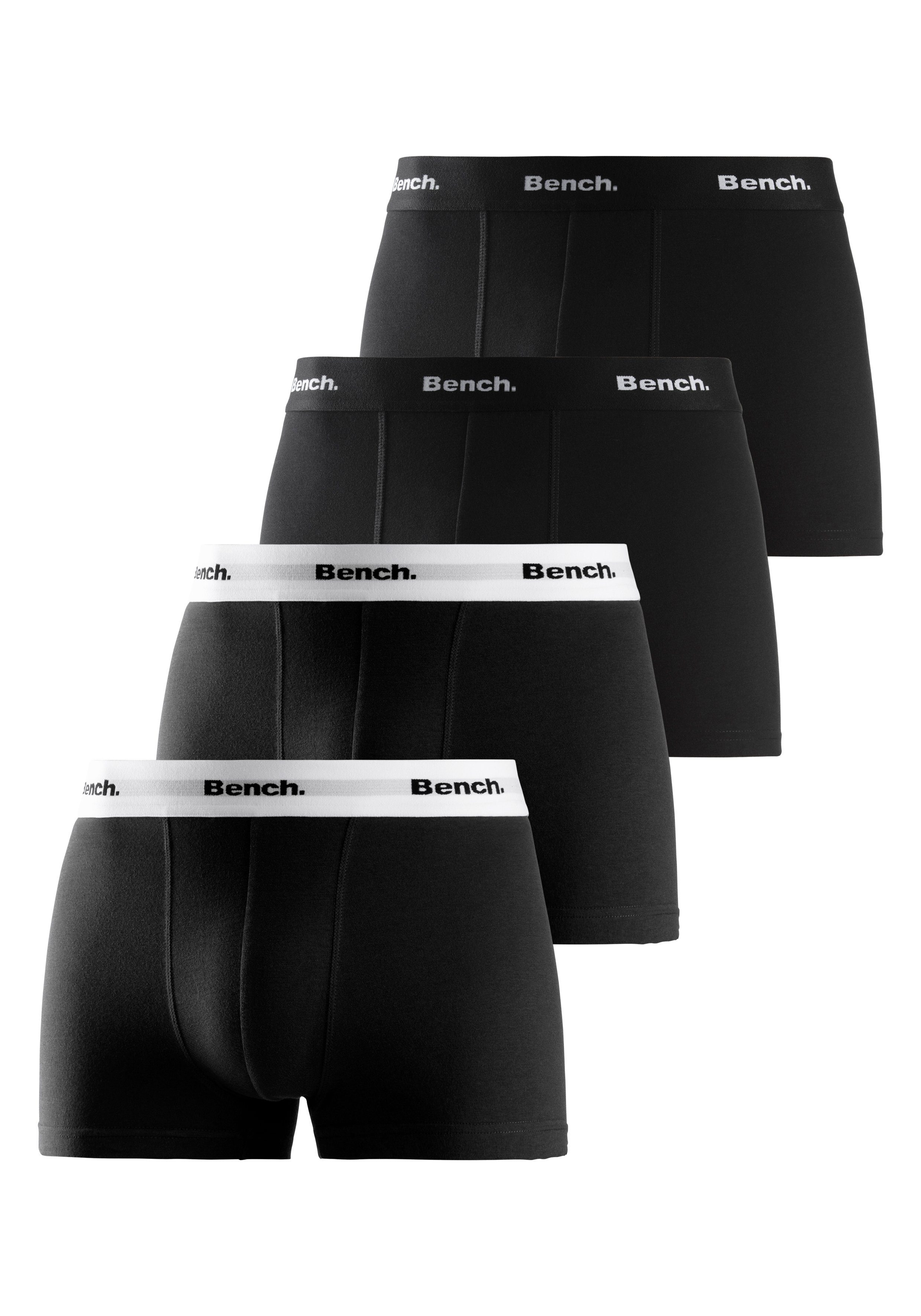 Bund (Packung, mit Bench. Boxer kontrastfarbigem schwarz 4-St)