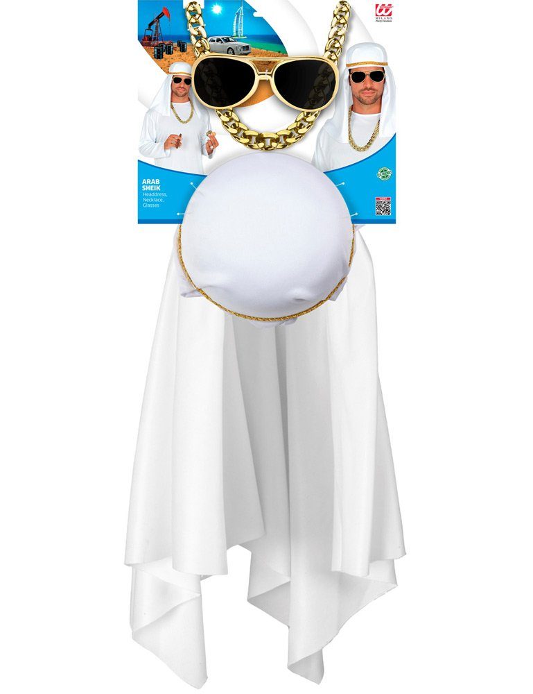 Widmann S.r.l. Kostüm Kostüm-Set "Arabischer Prinz" - 3-tlg. Emir Sultan Orient Verkleidung