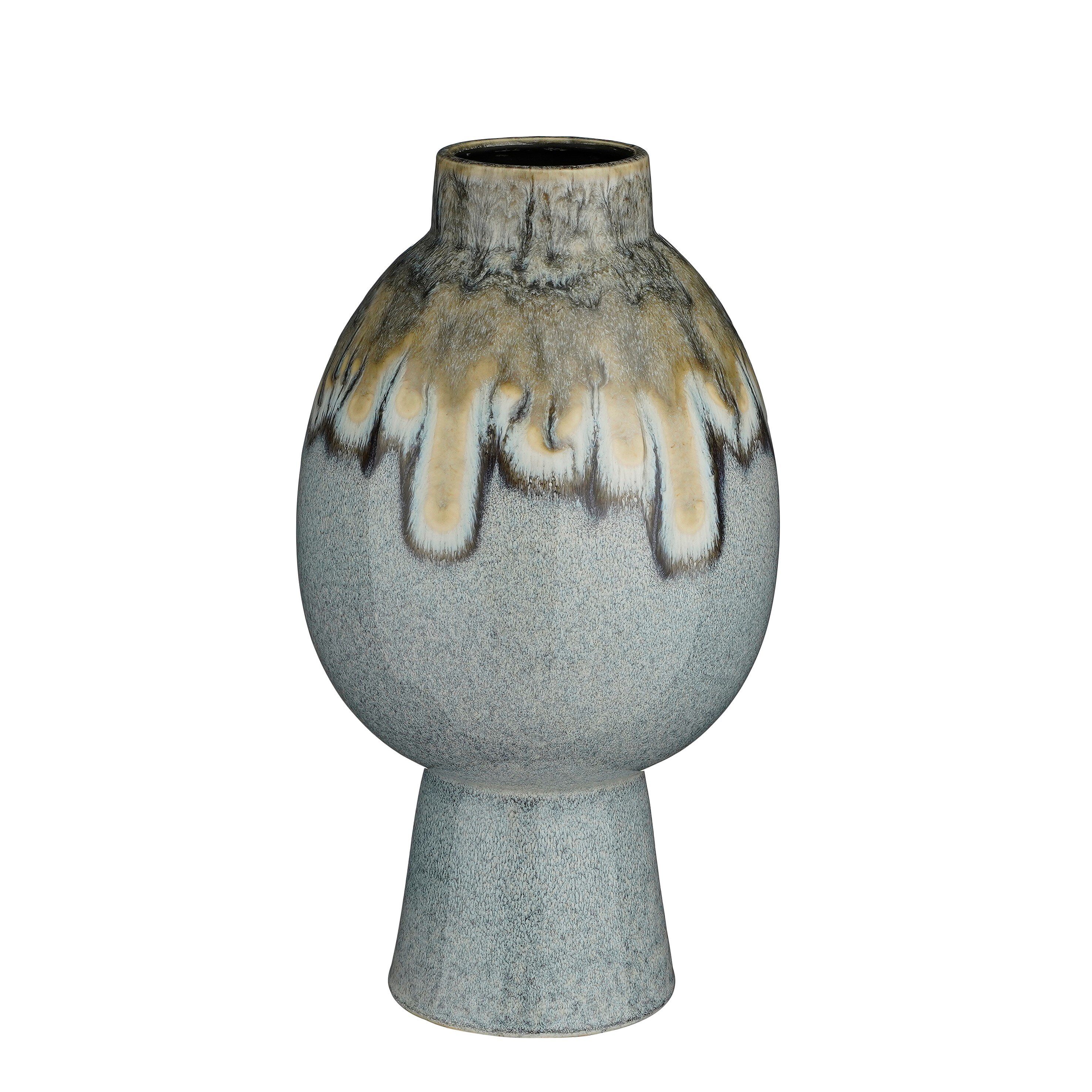 Mica Decorations Dekovase Mica Decorations Helma Vase blau - h38xd21,5cm