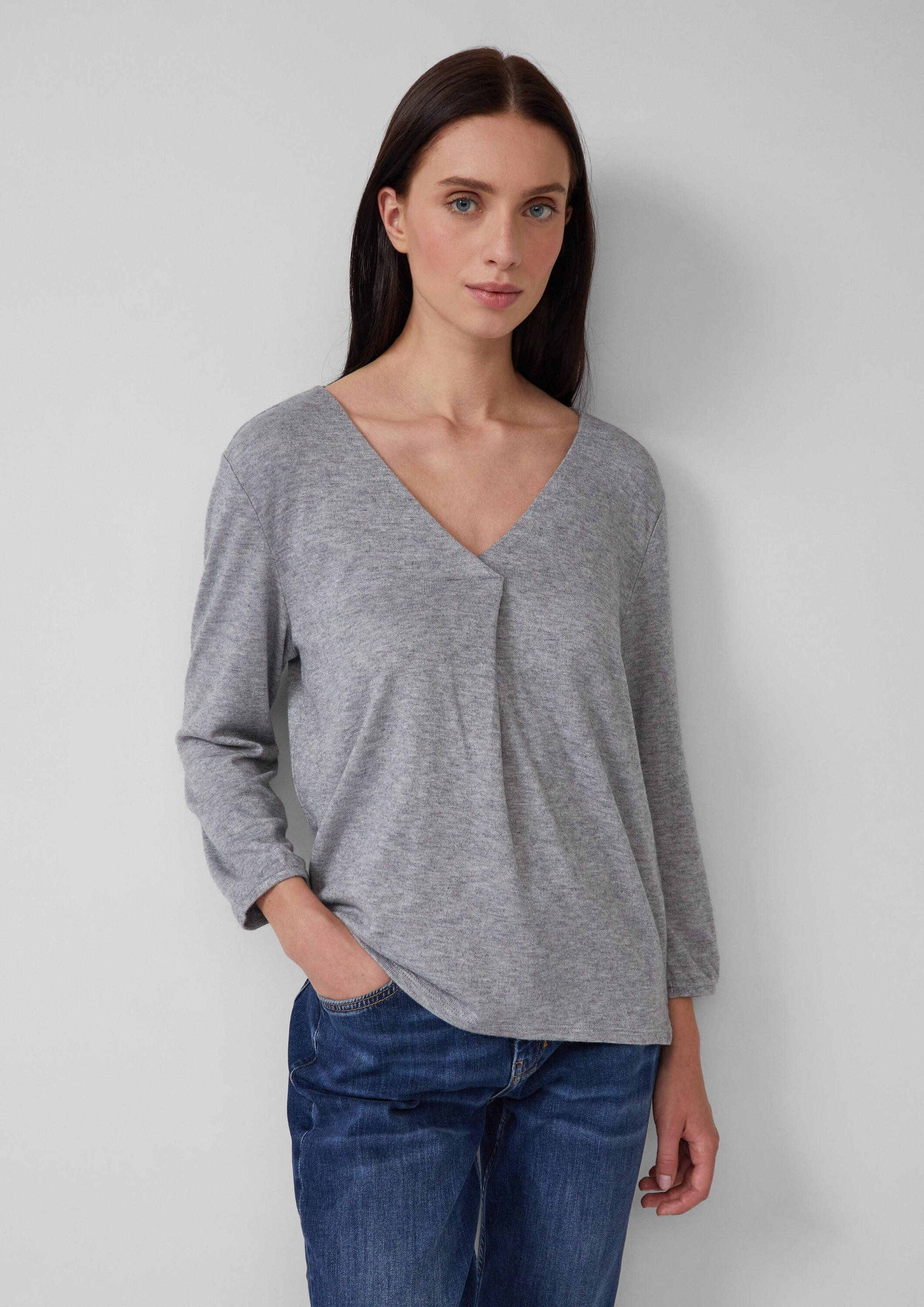 s.Oliver 3/4-Arm-Shirt T-Shirt Meliertes Shirt mit günstig online kaufen