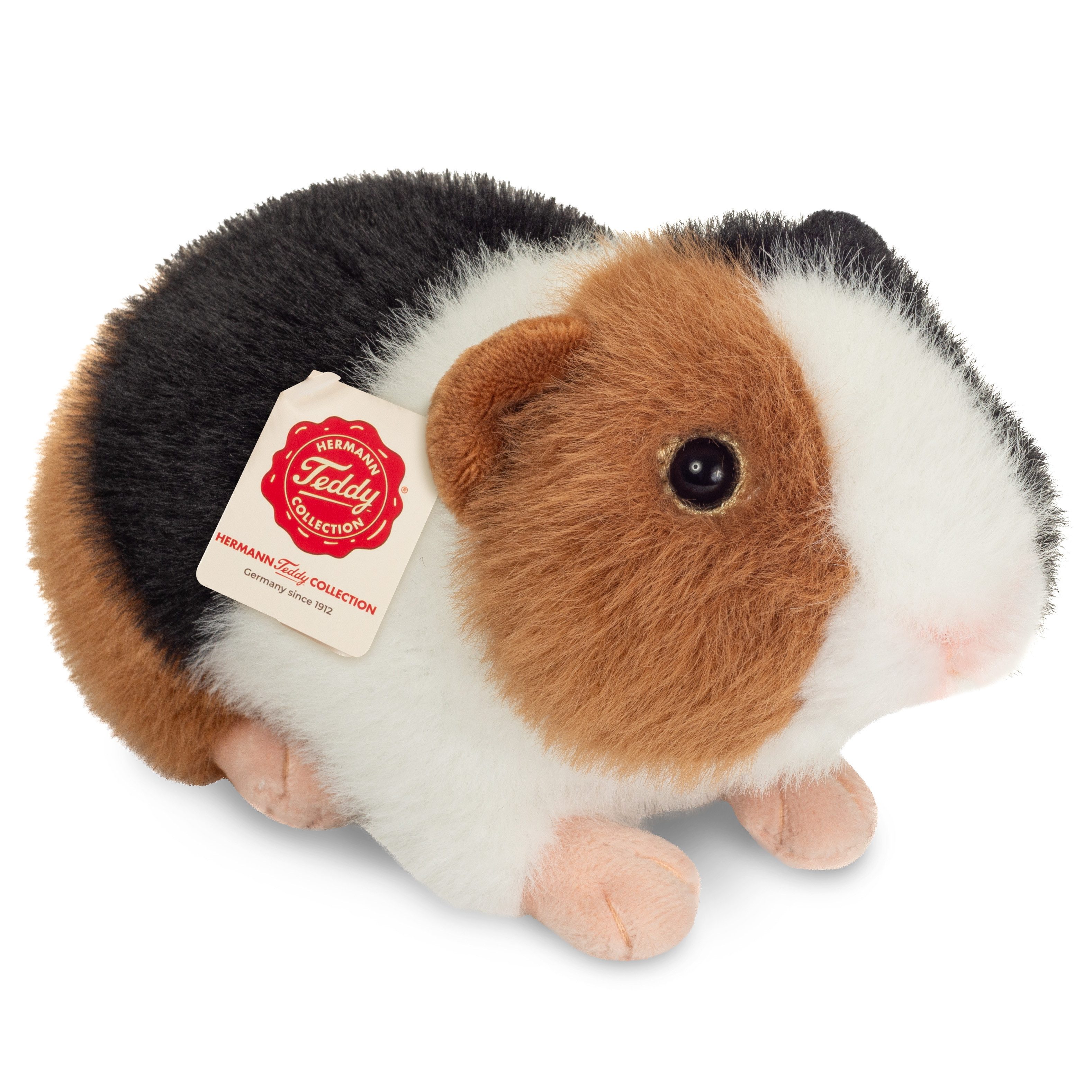 Teddy Hermann® Kuscheltier Meerschweinchen, 3-farbig, 19 cm, zum Teil aus recyceltem Material