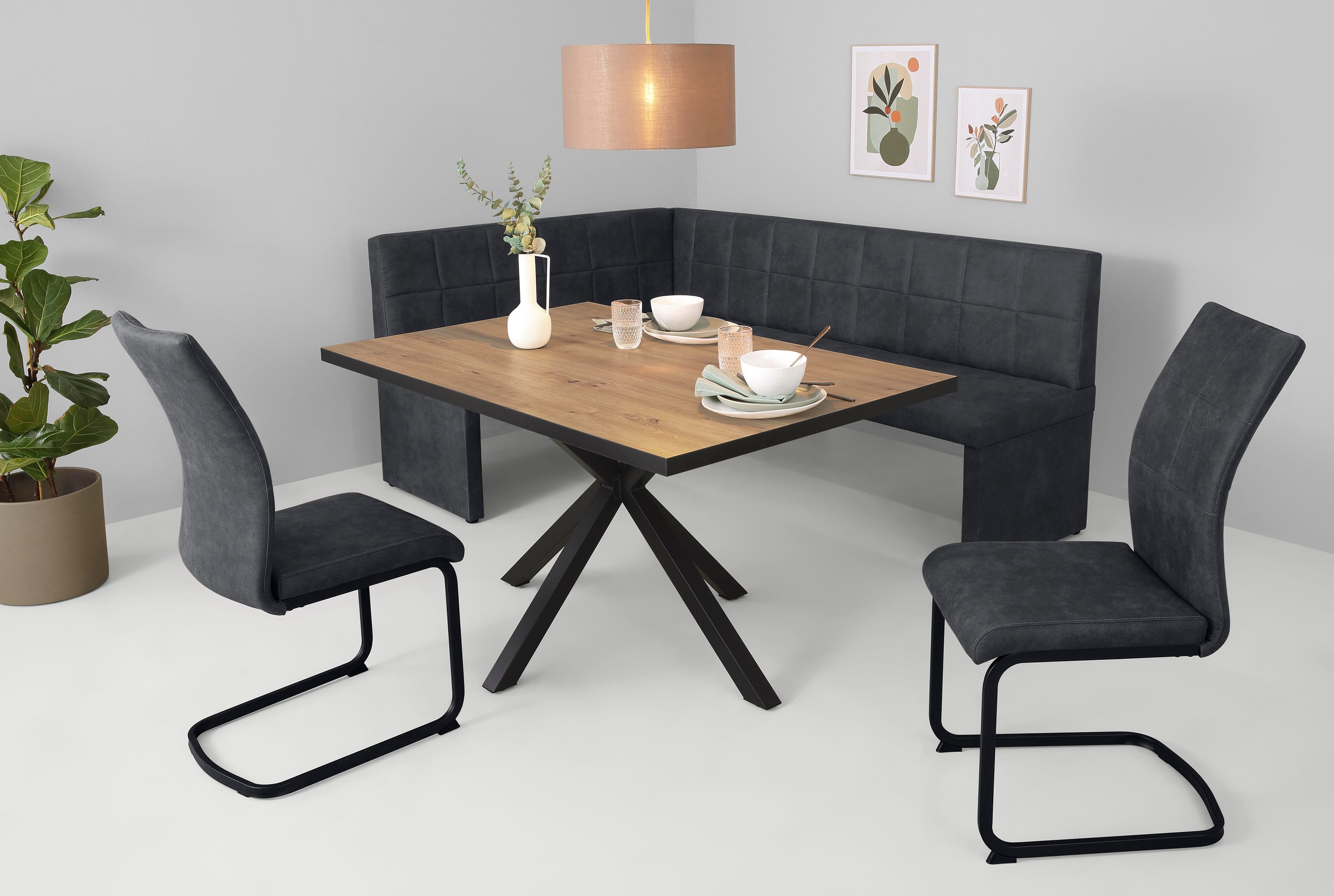 HELA Eckbank MELANIE, Vintage Optik