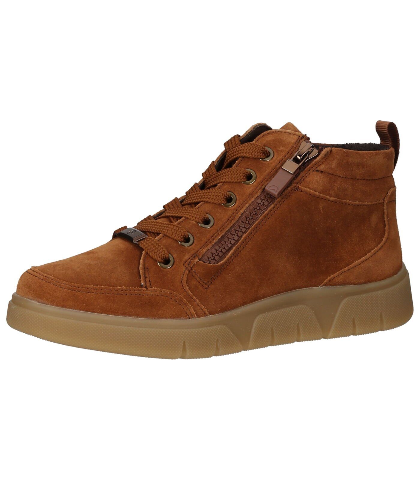 049543 Ara Sneaker braun Sneaker Veloursleder