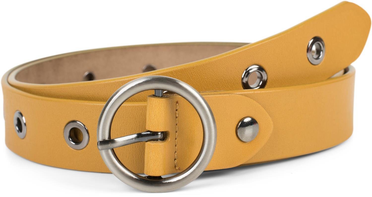 styleBREAKER Ledergürtel Leder Gürtel mit Lochnieten günstig online kaufen